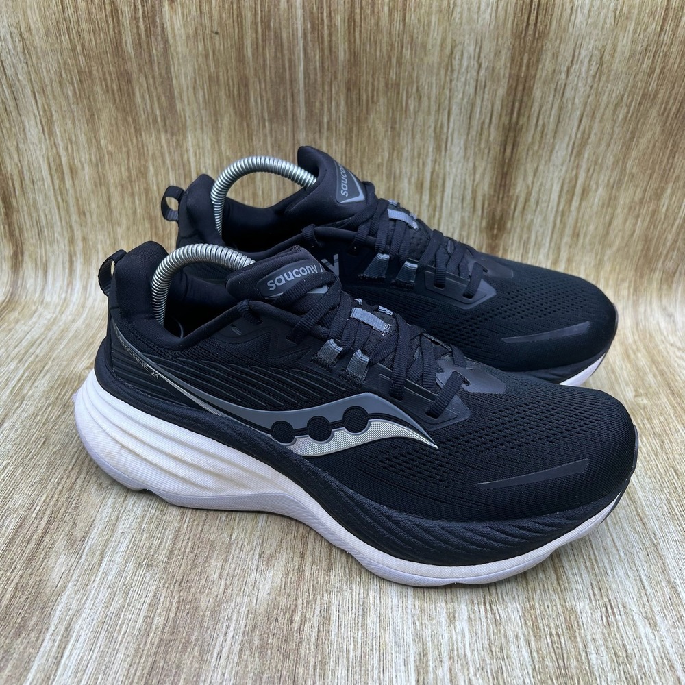 Saucony Hurricane 24 Men's Size‎ 8.5 Black White Running Shoes S20933-100